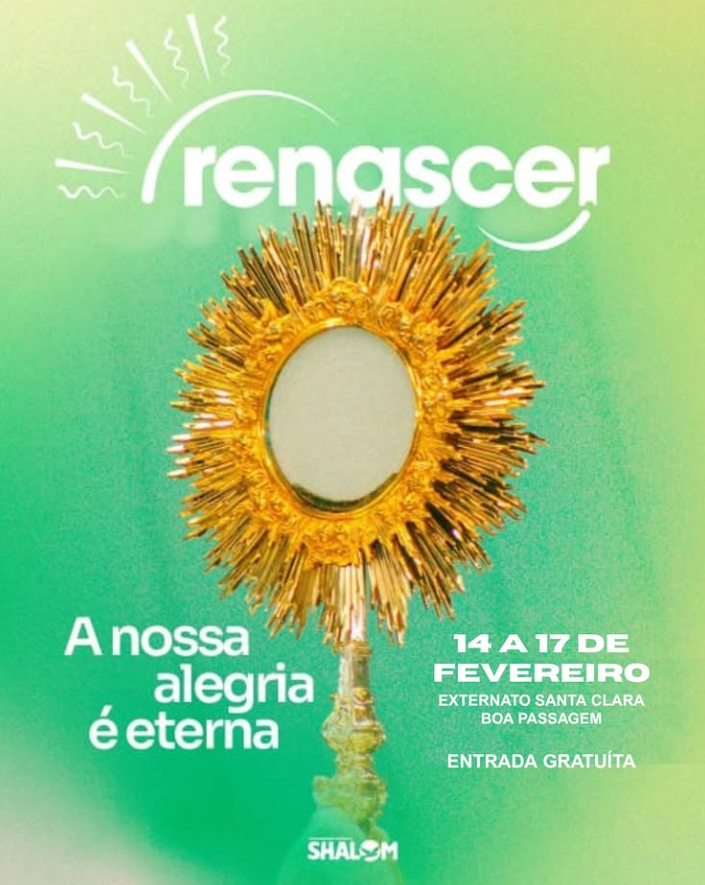 Comunidade Católica Shalom Caicó prepara Retiro de Carnaval “Renascer – A nossa alegria é eterna”