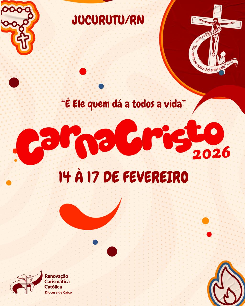 Jucurutu sediará o CarnaCristo 2026 de 14 a 17 de fevereiro