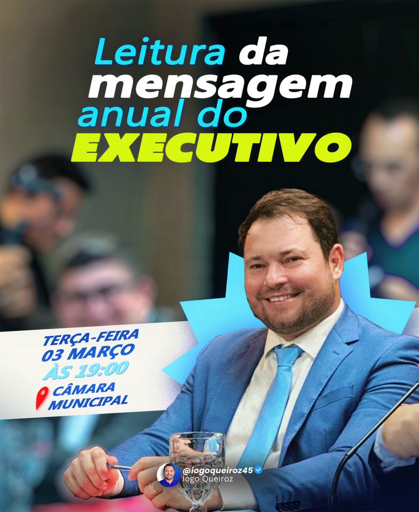 Câmara Municipal de Jucurutu realiza leitura da Mensagem Anual do prefeito Iogo Queiroz nesta terça-feira (03)