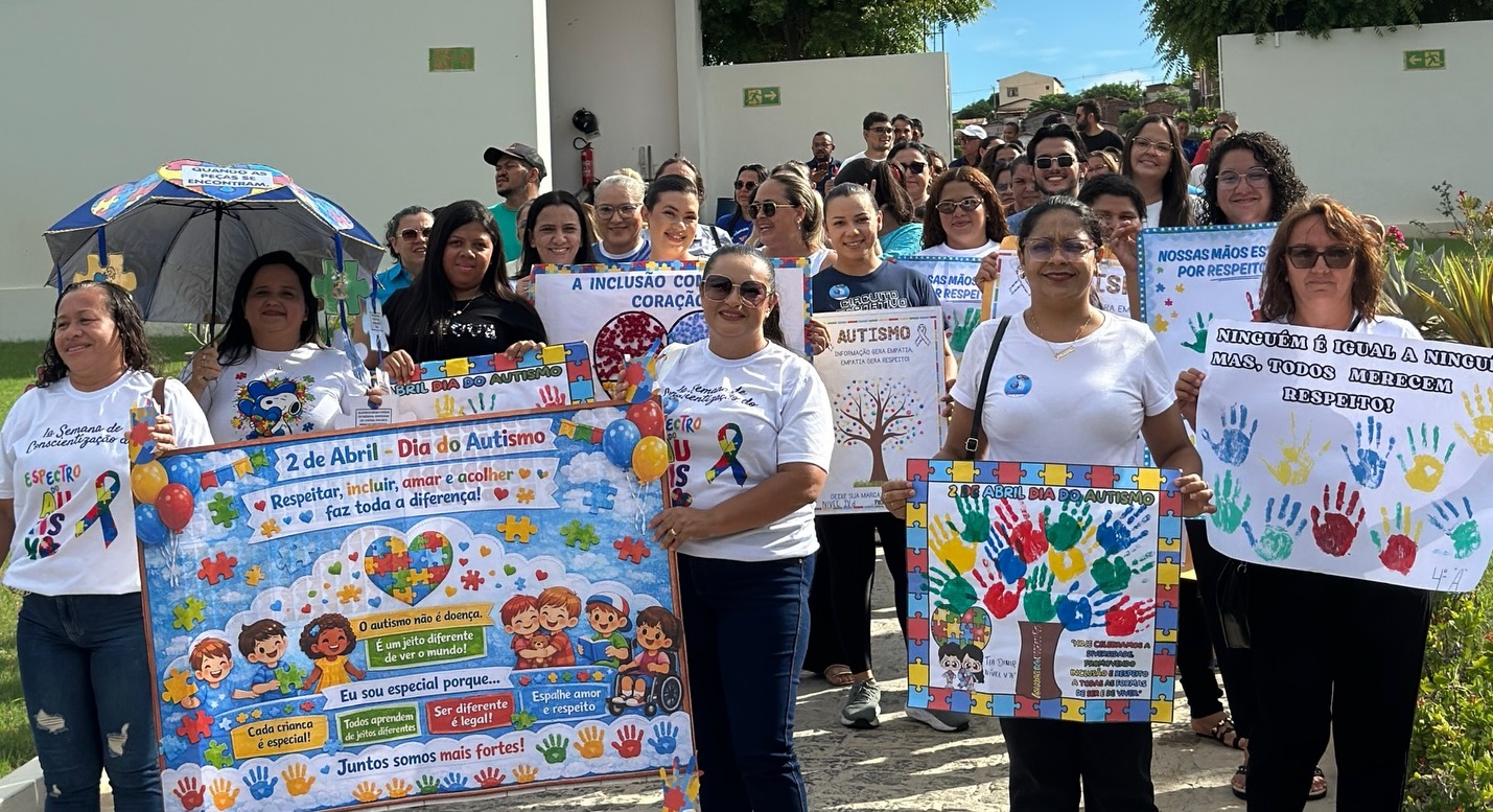 Jucurutu encerra 2ª Semana Municipal de Conscientização do Autismo com caminhada e atividades de inclusão