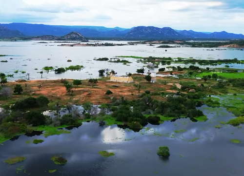 Jucurutu: Essa é uma daquelas imagens que mostram a força da água no sertão