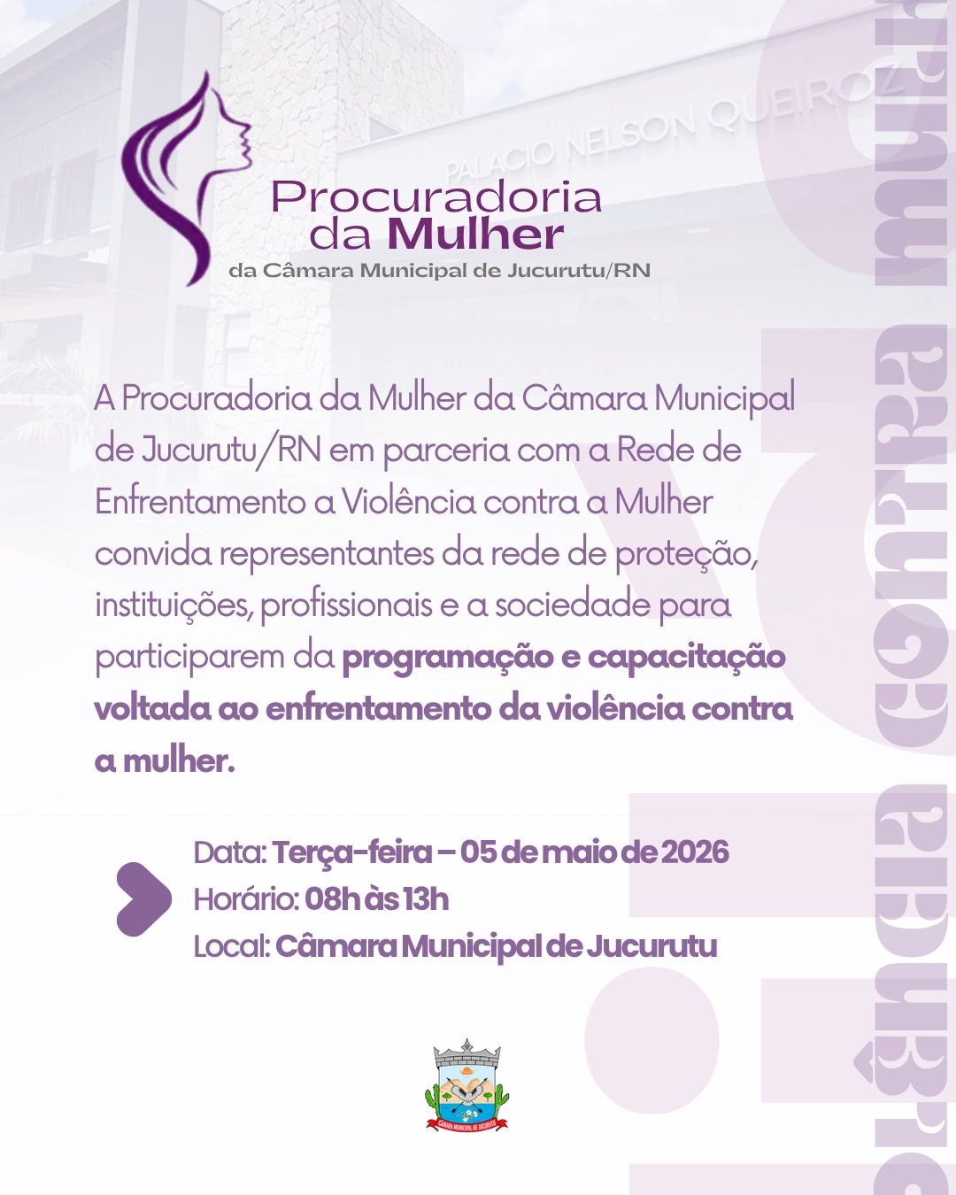 Capacitação em Jucurutu fortalece rede de apoio no enfrentamento à violência contra mulheres