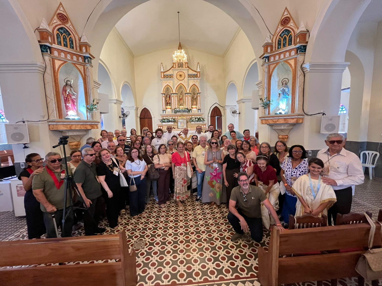 Jucurutu acolhe romeiros com Missa na Matriz de São Sebastião e São Miguel durante roteiro “Pelos Caminhos do Seridó”