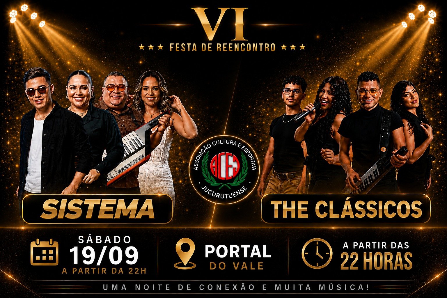 VI Festa de Reencontro reúne Sistema e The Clássicos neste sábado em Jucurutu