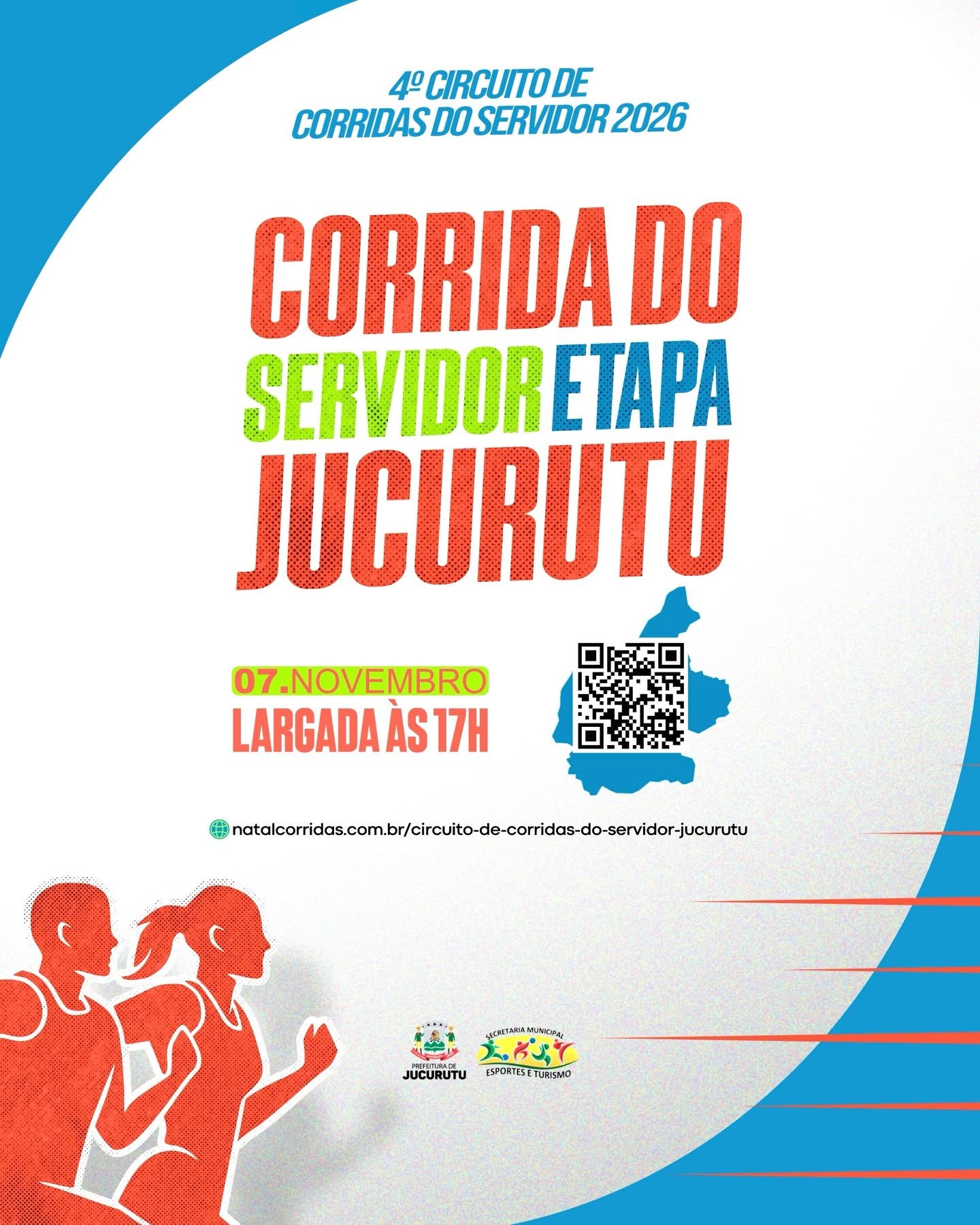 Jucurutu sediará o 4º Circuito de Corridas do Servidor 2026 no dia 7 de novembro