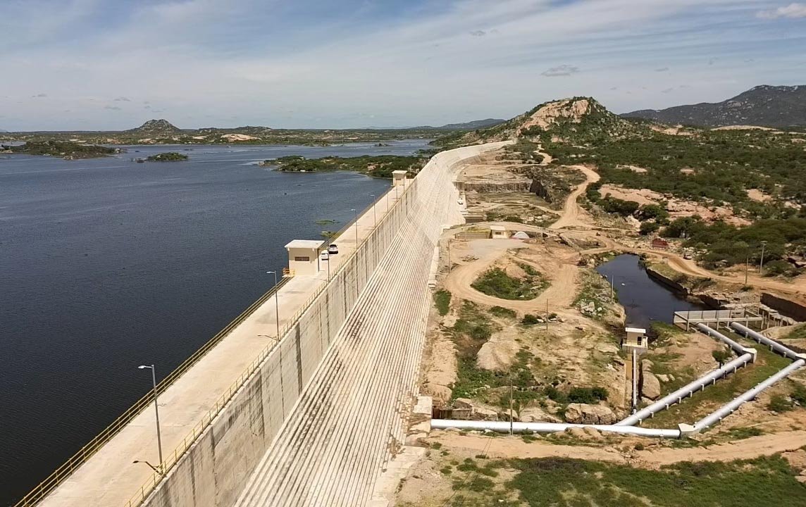 Barragem Oiticica está com 70,38% de sua capacidade, correspondendo a 522.684.444 m³ armazenados